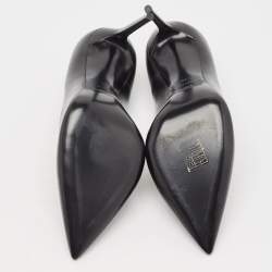 Saint Laurent Black Leather Anja Pumps Size 39
