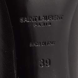 Saint Laurent Black Leather Anja Pumps Size 39