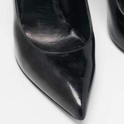 Saint Laurent Black Patent Leather Anja Pumps Size 36