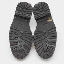 Pre Owned Saint Laurent Black Leather Penny Loafers Size 38.5