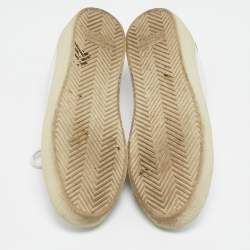 Pre Owned Saint Laurent White Leather Court Classic SL/06 Sneakers Size 40.5