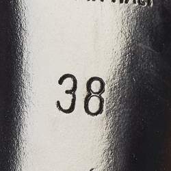 Pre Owned Saint Laurent Black Leather Carla Sandals Size 38