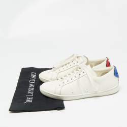 Saint Laurent White Leather Court Classic Sneakers Size 37