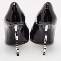 Saint Laurent Black Patent Leather Opyum Pumps Size 38
