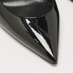 Saint Laurent Black Patent Leather Opyum Pumps Size 37