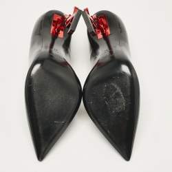 Saint Laurent Black Patent Leather Opyum Pumps Size 37