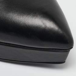 Saint Laurent Black Leather Janis Pumps Size 36