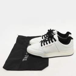 Saint Laurent White Leather Low Top Sneakers Size 40