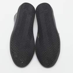 Pre Owned Saint Laurent Black Leather Bedford Sneakers Size 36