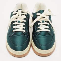 Saint Laurent Green Satin SL/61 Low Top Sneakers Size 37