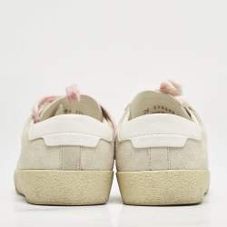 Saint Laurent Grey Suede Court Classic Low Top Sneakers Size 37.5