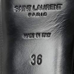Saint Laurent Black Leather Janis Pumps Size 36