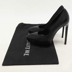 Saint Laurent Black Leather Janis Pumps Size 36