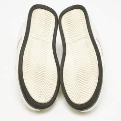 Saint Laurent White Perforated Leather SL/61 Sneakers Size 35