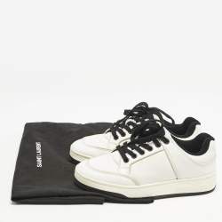 Saint Laurent White Perforated Leather SL/61 Sneakers Size 35