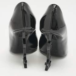 Saint Laurent Black Patent Leather Opyum Pumps Size 36.5