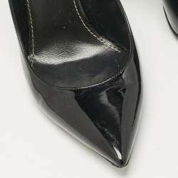 Saint Laurent Black Patent Leather Opyum Pumps Size 36.5