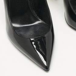 Saint Laurent Black Patent Leather Opyum Pumps Size 38