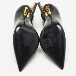 Saint Laurent Black Patent Leather Opyum Pumps Size 38
