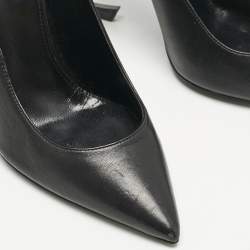 Saint Laurent Black Leather Opyum Pumps Size 40