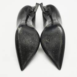 Saint Laurent Black Leather Opyum Pumps Size 40