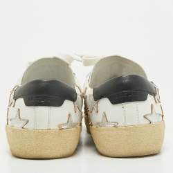 Saint Laurent White Leather Star Court Classic California Sneakers Size 40