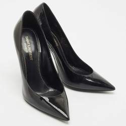 Saint Laurent Black Patent Leather Opyum Pumps Size 37