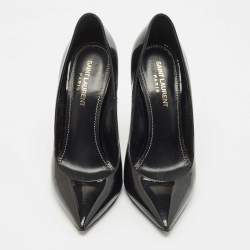 Saint Laurent Black Patent Leather Opyum Pumps Size 37
