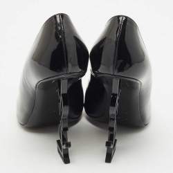 Saint Laurent Black Patent Leather Opyum Pumps Size 37