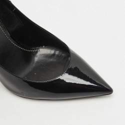 Saint Laurent Black Patent Leather Opyum Pumps Size 37