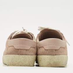 Saint Laurent Dusty Pink Suede Court Classic Low Top Sneakers Size 37
