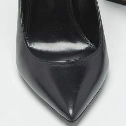 Pre Owned Saint Laurent Black Leather Opyum Pumps Size 41