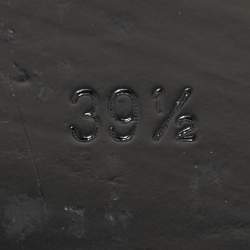 Pre Owned Saint Laurent Black Leather Tribute Flat Sandals Size 39.5