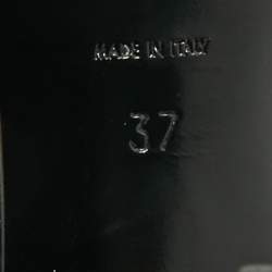 مملوكة مسبقًا صندل سان لوران تريبيوت كاحل سويدي أسود كوارتز سير مقاس 37