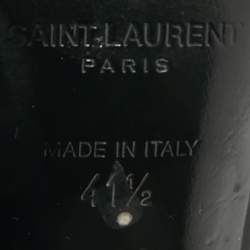 Pre Owned Saint Laurent Black Patent Leather Opyum Pumps Size 41.5