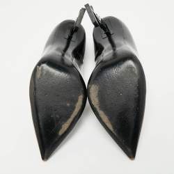 Pre Owned Saint Laurent Black Patent Leather Opyum Pumps Size 41.5
