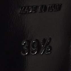 Pre Owned Saint Laurent Beige Leather Candy Platform Sandals Size 39.5