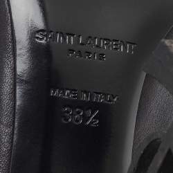 Pre Owned Saint Laurent Black Patent Leather Opyum Pumps Size 38.5