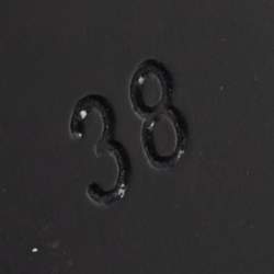 Pre Owned Saint Laurent Black Leather and Patent Leather Cap Toe Tribtoo Platform Pumps Size 38