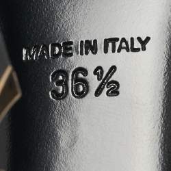 Pre Owned Saint Laurent Black Patent Leather Opyum Pumps Size 36.5