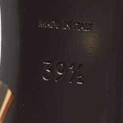 Pre Owned Saint Laurent Brown Leather Opyum Slingback Sandals Size 39.5