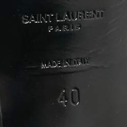 Pre Owned  Saint Laurent Leather Platform Sandals Size 40