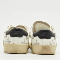 Pre Owned Saint Laurent White Leather Court Classic SL/06 Star California Sneakers Size 41