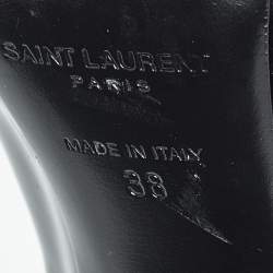 Pre Owned Saint Laurent Black Patent Leather Opyum Pumps Size 38