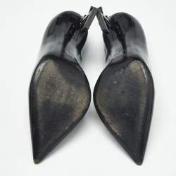 Pre Owned Saint Laurent Black Patent Leather Opyum Pumps Size 38