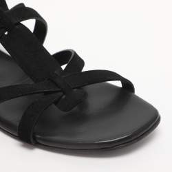 Pre Owned Saint Laurent Paris Black Suede Gladiator Sandals Size 38