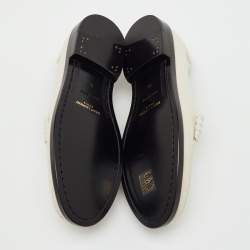 Pre Owned Saint Laurent White Leather Le Loafer Penny Loafers Size 36
