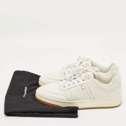 Pre Owned Saint Laurent White SL/61 Lace Up Sneakers Size 40