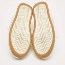 Pre Owned Saint Laurent White SL/61 Lace Up Sneakers Size 40