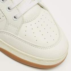 Pre Owned Saint Laurent White SL/61 Lace Up Sneakers Size 40